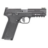 M&P 22X, Semi-automatic, Single Action Only Internal Hammer Fired, Full Size Pistol, 22 LR, 4.1" Barrel, Anodized Finish, Black, Optics Ready, Manual Safety, Fiber Optic Front with Black Rear Sights, 10 Rounds, 2 Magazines 14313