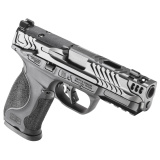 M&P 9 M2.0 Metal, Semi-automatic, Striker Fired, Aluminum Frame Pistol, Compact, 9MM, 4.22" Ported Barrel, Optics Ready, Front Night Sight, Blacked-Out U-Notch Rear Sight, Manual Safety, Armornite Finish, Black, 10 Rounds, 2 Magazines 14338