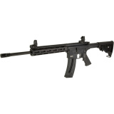 M&P 15-22 Sport, Semi-automatic Rifle, AR, 22LR, 16.5" Threaded Barrel, Black, 6 Position Collapsible Stock, 10" M&P Slim Handguard with Magpul M-LOK, Magpul Flip-Up Front and Rear Sights, 1 Magazine, 25 Rounds, Includes Howard Leight Impact Sport Ear Bu