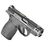 Bodyguard 2.0 Carry Comp, Striker Fired, Polymer Frame Pistol, Micro-Compact, 380 ACP, 3.1" Ported Barrel, Armornite Finish, Gray Slide, Black Frame, Ameriglo Protector LumiGreen Front Night Sight, Black Square Notch Ameriglo Protector Rear Sight, Flat F