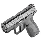 M&P Shield X, Semi-automatic, Striker Fired, Compact, 9MM, 3.6" Barrel, Armornite Finish, Black, Optic Ready, Front Night Sight, Thumb Safety, Loaded Chamber Indicator, 2 Magaxines, 10 Rounds, California Compliant 14459