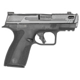Shield X Carry Comp, Semi-automatic, Striker Fired, Micro Compact, 9MM, 3.6" Ported Barrel, Armornite Finish, Black, Front Night Sight, Manual Thumb Safety, Optic Ready, Flat Face Trigger, Magazine Disconnect Safety, Taclite Loaded Chamber Indicator, 10
