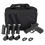 M&P M2.0 Compact, Striker Fired, Semi-automatic, Polymer Frame Pistol, Compact, 9MM, 3.6" Barrel, Armornite Finish, Black, Optic Height Sights, Optics Ready, Flat Face Trigger, 15 Rounds, 5 Magazines, Includes Viridian RFX11 Green Dot Reflex Sight and Sa