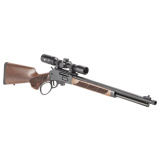 Model 1854, Lever Action Rifle, 30-30 Winchester, 20" Threaded Barrel, 5/8X24 Thread Pitch, Armornite Finish, Black, Walnut Furniture, Gold Bead Front Sight, 6 Rounds, Large Loop Lever, Cross-Bolt Safety, Vortex Crossfire HD 2-7X32 14825