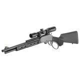 Model 1854, Lever Action Rifle, 45-70 Government, 20" Threaded Barrel, 11/16X24 Thread Pitch, Armornite Finish, Black, Walnut Furniture, Gold Bead Front Sight, 6 Rounds, Large Loop Lever, Cross-Bolt Safety, Vortex Crossfire HD 2-7X32 14828