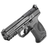 M&P M2.0, Semi-automatic, Striker Fired, Polymer Frame Pistol, Full Size, 9MM, 4.22" Barrel, Armornite Finish, Black, Optic Height Sights, Optics Ready, Flat Face Trigger with Integrated Trigger Safety, 15 Rounds, 2 Magazines 14913