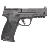 M&P M2.0, Semi-automatic, Striker Fired, Polymer Frame Pistol, Full Size, 9MM, 4.22" Barrel, Armornite Finish, Black, Optic Height Sights, Optics Ready, Flat Face Trigger with Integrated Trigger Safety, Thumb Safety, 15 Rounds, 2 Magazines 14914