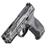 Performance Center M&P 9 M2.0 Metal Carry Comp, Semi-automatic, Striker Fired, Aluminum Frame Pistol, Compact, 9MM, 4.22" Ported Barrel, Armornite Finish, Gray, Black Frame, Textured Grip, Tritium Front Night Sight, Blacked-Out Rear Sight, 15 Rounds, 2 M