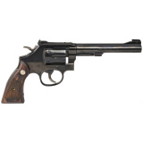 Model 17 Masterpiece Classic .22 Long Rifle Single Action/Double Action 6 Inch Barrel Bright Blued Finish Checkered Square Butt Grip 6 Rounds