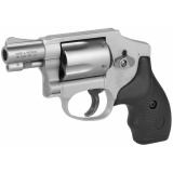 Model 642 Centennial Airweight .38 Special +P 1.875 Inch Barrel Matte Stainless Finish Double Action Black Grips 5 Round