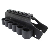 Shotgun Rail Mount With Sidesaddle Fits 12 Gauge Mossberg 500/590 Black