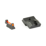 Fiber Optic Pro, Sight Set, For CZ 75, Black Rear Sight and Red Front TG-TG132CZ