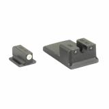 Tritium Pro, Sight Set, For Ruger SR, Green Tritium, White Ring on Front Sight TG-TG231R1W