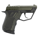 TUC22, Semi-automatic, Polymer Frame Pistol, Micro-Compact, 22LR, 3" Barrel, Matte Finish, Olive Drab Green, G10 Grips, Fixed Sights, Orange Dot Front Sight, Manual Thumb Safety, 9 Rounds 1-22TUC13-ODG