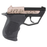 TUC22, Semi-automatic, Polymer Frame Pistol, Micro-Compact, 22 LR, 2.5" Barrel, Black, Rose Gold Engraved Slide, Polymer Grip, Fixed Sights, 9 Rounds, 1 Magazine 1-22TUC131-CB