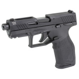 TX22, Semi-automatic, Striker Fired, Polymer Frame Pistol, Full Size, 22 LR, 4.6" Barrel, 1/2X28 Thread Pitch, Anodized Finish, Black, Adjustable Rear Sights, White Dot Front Sight, Manual Safety, 10 Rounds, 5 Magazines, Taurus Performance Trigger System
