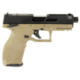 TX22 Generation 2, TORO, Semi-automatic, Striker Fired, 22LR, 4.1" Threaded Barrel, Manual Safety, Optic Ready, Matte Finish, Flat Dark Earth and Black, 2 Magazines (1) 22 Round and (1) 16 Round 1-2TX22P141F