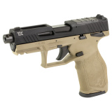 TX22 Generation 2, TORO, Semi-automatic, Striker Fired, 22LR, 4.1" Threaded Barrel, Manual Safety, Optic Ready, Matte Finish, Flat Dark Earth and Black, 2 Magazines (1) 22 Round and (1) 16 Round 1-2TX22P141F