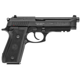 Model PT-92 9mm 5 Inch Barrel Blue Finish Rubber Grip Panels Fixed Sights Accessory Rail 17 Round