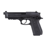 PT92, Double/Single Action, Semi-automatic, Full Size, 9MM, 5" Barrel, Matte Finish, Black, Rubber Grips, Manual Thumb Safety, (4)-18 Round and (2)-17 Round Magazines 1-920151-6MAG