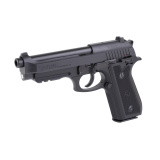 PT92, Double/Single Action, Semi-automatic, Full Size, 9MM, 5" Barrel, Matte Finish, Black, Rubber Grips, Manual Thumb Safety, (4)-18 Round and (2)-17 Round Magazines 1-920151-6MAG