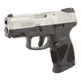 PT111 G2C, Double Action Only, Compact, 9MM, 3.2" Barrel, Polymer Frame, Stainless Finish, SyntheticGrips,  Adjustable Sights, 12Rd, 2 Magazines 1-G2C939-12