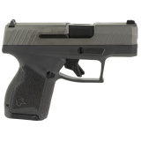 GX4, Semi-automatic, Striker Fired, Compact, Polymer Frame Pistol, 9MM, 3" Barrel, Gray Frame, Tungsten Slide, Fixed Steel Front Sight, Drift-Adjustable Steel Rear Sight w/ Serrated Ramp, Two Backstrap Options, 2-11 Round Magazines 1-GX4M93CG
