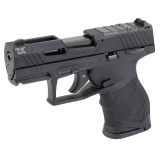 TX22 Compact, Semi-automatic, Striker Fired, Polymer Frame Pistol, Compact, 22 LR, 3.5" Barrel, 1/2X28 Thread Pitch, Anodized Finish, Black, Adjustable Rear Sights, White Dot Front Sight, Manual Safety, 10 Rounds, 5 Magazines, Taurus Performance Trigger