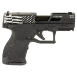 TX22 Compact, Striker Fired, Semi-automatic, Polymer Framed Pistol, 22 LR, 3.6" Threaded Barrel, Manual Safety, Black Frame, Laser Engraved Flag Slide, 13 Rounds, 2 Magazines, 1-TX22131-EN2