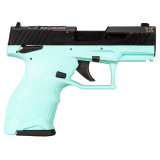 TX22 Compact, Striker Fired, Semi-automatic, Polymer Framed Pistol, 22 LR, 3.6" Threaded Barrel, Matte Finish, Black Slide, Cyan Frame, Ramp Front/Adjustable Rear, 13 Rounds, 2 Magazines, Manual Safetyable Rear, Matte 1-TX22131C