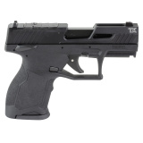 TX22 Compact, Semi-automatic, Striker Fired, Polymer Frame Pistol, Compact, 22 LR, 3.5" Barrel, Anodized Finish, Black, Adjustable Rear Sight, White Dot Front Sight, Manual Safety, 13 Rounds, 5 Magazines, Taurus Performance Trigger System, Slide Lighteni