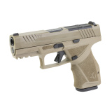TX9, Striker Fired, Single Action Only, Semi-automatic, Compact, 9MM, 4" Barrel, Nitride Finish, Flat Dark Earth, Drift Adjustable Rear Sight with Removable Front Sight, Optics Ready T.O.R.O. Slide, 15 Rounds, 2 Magazines 1-TX9C441-MF
