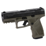 TX9, Striker Fired, Single Action Only, Semi-automatic, Compact, 9MM, 4" Barrel, Nitride Finish, Olive Drab Green and Black, Drift Adjustable Rear Sight with Removable Front Sight, Optics Ready T.O.R.O. Slide, 15 Rounds, 2 Magazines 1-TX9C441-OD