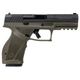 TX9, Striker Fired, Single Action Only, Semi-automatic, Full Size, 9MM, 4.5" Barrel, Nitride Finish, Olive Drab Green and Black, Drift Adjustable Rear Sight with Removable Front Sight, Optics Ready T.O.R.O. Slide, 17 Rounds, 2 Magazines 1-TX9F441-OD