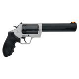 Judge, Revolver, Double/Single Action, Medium Frame, 45 Colt/.410 Bore, 6.5" Barrel, Matte Finish, Black and Silver, Rubber Grips, Fiber Optic Front with Drift Adjustable Rear, 5 Rounds 2-JUDGE65