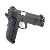 1911 Carry, Semi-automatic, 1911, Metal Frame Pistol, Commander, 45 ACP, 4.25" Barrel, Cerakote Finish, Carbon Black, Sunburst Texture G10 Grips, Novak White Dot Sights, 8 Rounds, 2 Magazines 10100102
