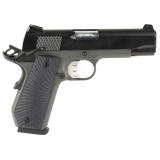1911 Carry Stingray, Semi-automatic, 1911, Metal Frame Pistol, Commander, 9MM, 4.25" Barrel, Cerakote Finish, Black and Gray, Sunburst Texture G10 Grips, Novak White Dot Sights, 10 Rounds, 2 Magazines 10100106
