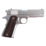1911A1 Tank Commander, Semi-automatic, 1911, Metal Frame Pistol, Commander, 45ACP, 4.25" Barrel, Nickel Finish, Silver, Plastic Grips, Iron Sights, 7 Rounds, 2 Magazines 10100115