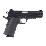 1911 Carry B45R, Semi-automatic, 1911, Metal Frame Pistol, Commander, 45ACP, 4.25" Barrel, Cerakote Finish, Black, Rubber Overmolded Grips, Novak White Dot Sights, 8 Rounds, 2 Magazines, Accessory Rail 10100120