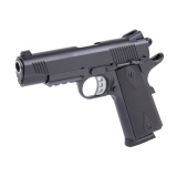 1911 Carry B45R, Semi-automatic, 1911, Metal Frame Pistol, Commander, 45ACP, 4.25" Barrel, Cerakote Finish, Black, Rubber Overmolded Grips, Novak White Dot Sights, 8 Rounds, 2 Magazines, Accessory Rail 10100120
