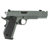 1911 Carry B10BA SF-C, Semi-automatic, 1911, Metal Frame Pistol, Carry, 10MM, 4.25"  Compensated Bull Barrel, Cerakote Finish, Black Barrel with Gray Slide and Frame, Aluminum Grips, Novak White Dot Sights, 8 Rounds, 2 Magazines, Accessory Rail 10100134
