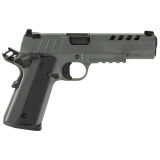 1911 Night Stalker, Semi-automatic, 1911, Metal Frame Pistol, Full Size, 45ACP, 5" Barrel, Cerakote Finish, Gray, Aluminum Grips, Front Night Sight, 8 Rounds, 2 Magazines, Accessory Rail 10100512