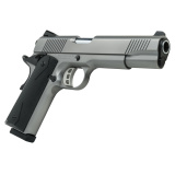 1911 Duty SS45, 1911, Semi-automatic, Full Size, 45 ACP, 5" Barrel, Stainless Steel Finish, Silver, Rubber Overmolded Grips, Novak White Dot Sights, 8 Rounds, 2 Magazines 10100532