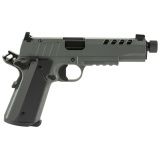 1911 Night Stalker SF, Single Action Only, Semi-automatic, Metal Frame Pistol, 10MM, 5" Barrel, Threaded .578X24, Cerakote Finish, Gray, Light Rail, U-Notch Integral Rear and Tritium Front Sights, 8 Rounds, 2 Magazines 10100558