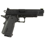 Duty BR8 Double Stack, Single Action Only, Semi-automatic, Steel Frame Pistol, Full Size, 9MM, 5" Bull Barrel, Cerakote Finish, Black, Rail, Fiber Optic Front and Low Profile Combat Rear Sights, 17 Rounds, 2 Magazines 12500017