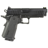 Carry B9R Double Stack, Single Action Only, Semi-automatic, Steel Frame Pistol, Carry Size, 9MM, 4.25" Bull Barrel, Cerakote Finish, Black, Rail, Fiber Optic Front and Low Profile Combat Rear Sights, 17 Rounds, 2 Magazines 12500018