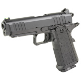 Carry B9R Double Stack, Single Action Only, Semi-automatic, Steel Frame Pistol, Carry Size, 9MM, 4.25" Bull Barrel, Cerakote Finish, Black, Rail, Fiber Optic Front and Low Profile Combat Rear Sights, 17 Rounds, 2 Magazines 12500018