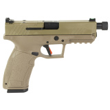 PX-9 Gen 3 Duty, Striker Fired, Semi-automatic, Polymer Frame Pistol, Compact, 9MM, 4.69" Barrel - Threaded, Cerakote Finish, Flat Dark Earth, Trigger Safety, Fiber Optic Front Sight, Optic Ready, 20Rounds, 2 Magazines, (1) 20-Round & (1) 18-Round, Inter