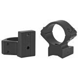 Light Weight Ring/Base Combo, 1" Med, Black Finish, Alloy, Fits Howa 1500, Weatherby Vanguard 940734