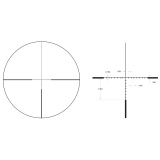 Ascent® 3-12x40 Riflescope BDC Target Holds, 30mm Tube, Matte Black, Capped Adjusters